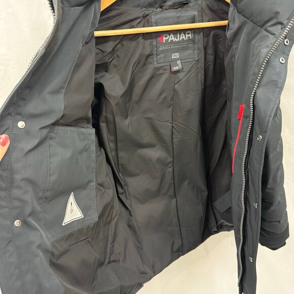 Pajar Black Mens Locarno Lightweight Puffer Duck Down 550 Fill Power Medium NWOT - Picture 6 of 8